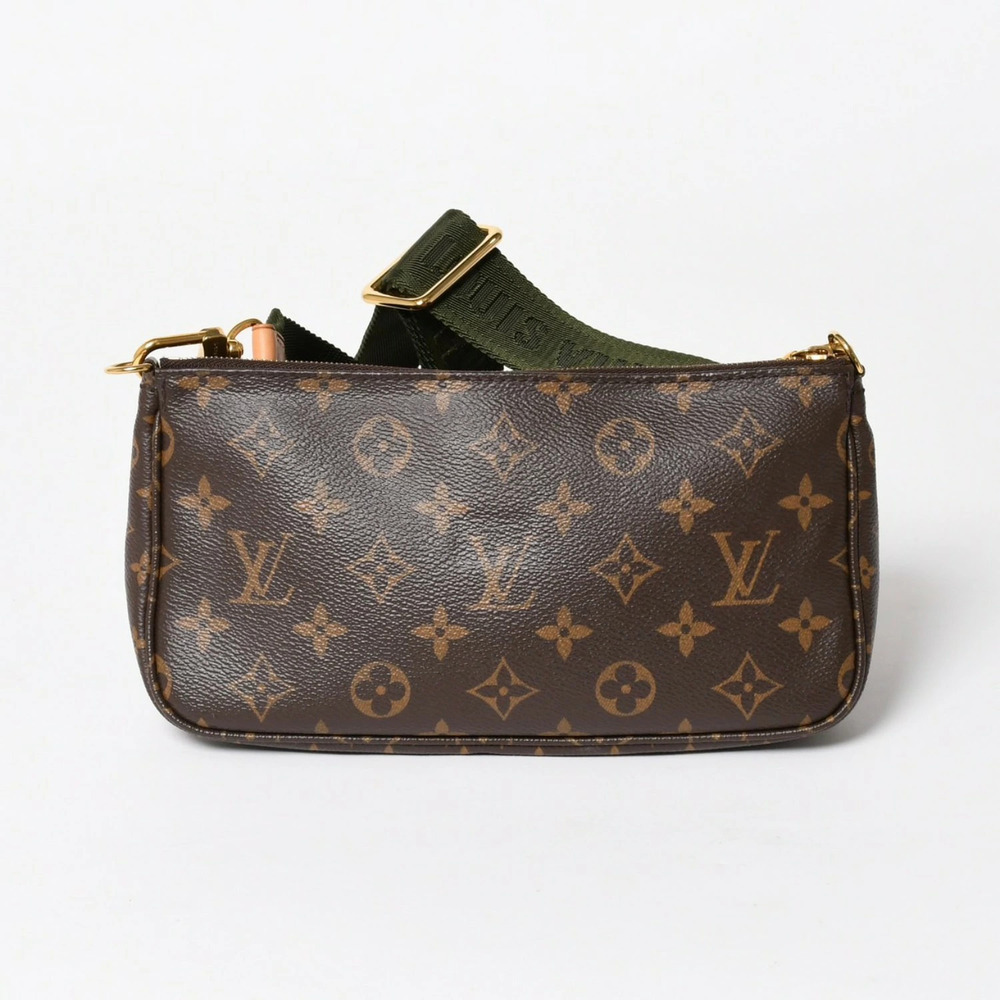 LOUIS VUITTON Monogram Multipochette Accessoires Khaki Green Shoulder Bag